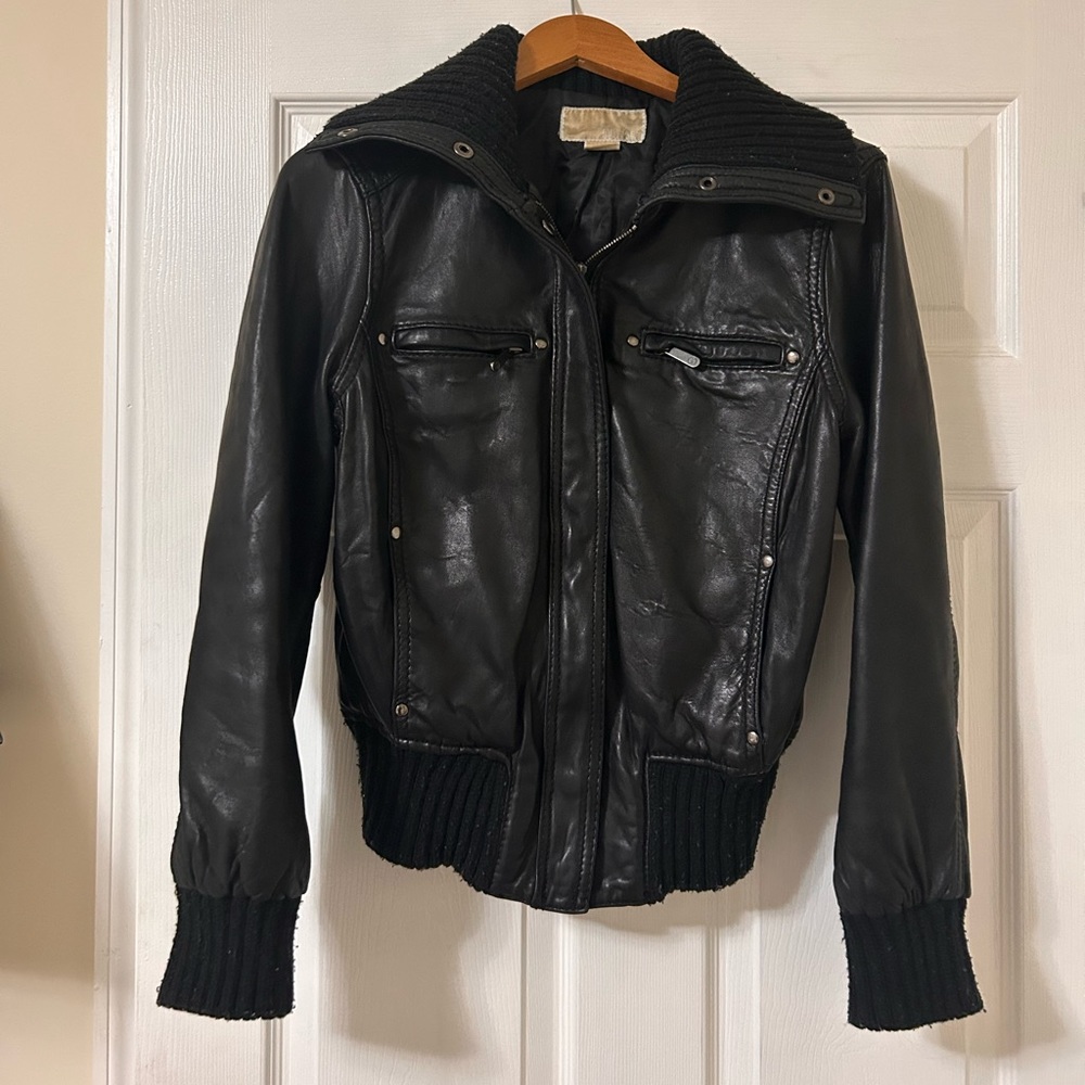 Marc Jacobs Bomber Leather Jacket